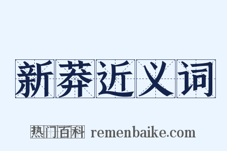 新莽近义词是什么意思的图片